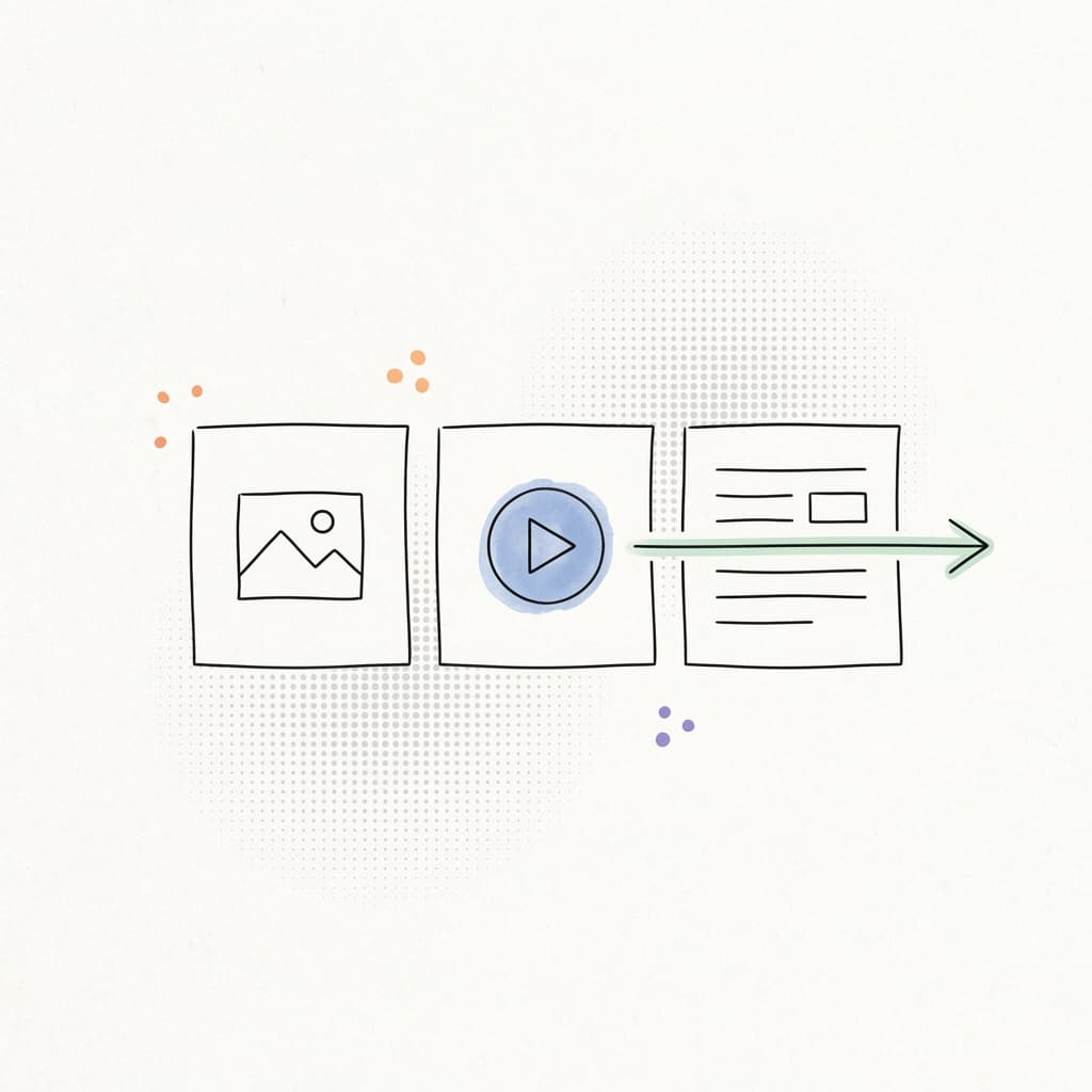 Choosing what to generate (Image, Video, or Text Spaces)