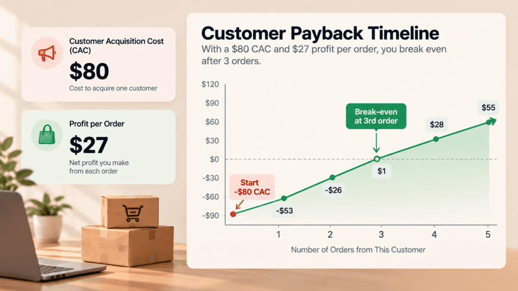 Customer Payback Timeline Infographic
