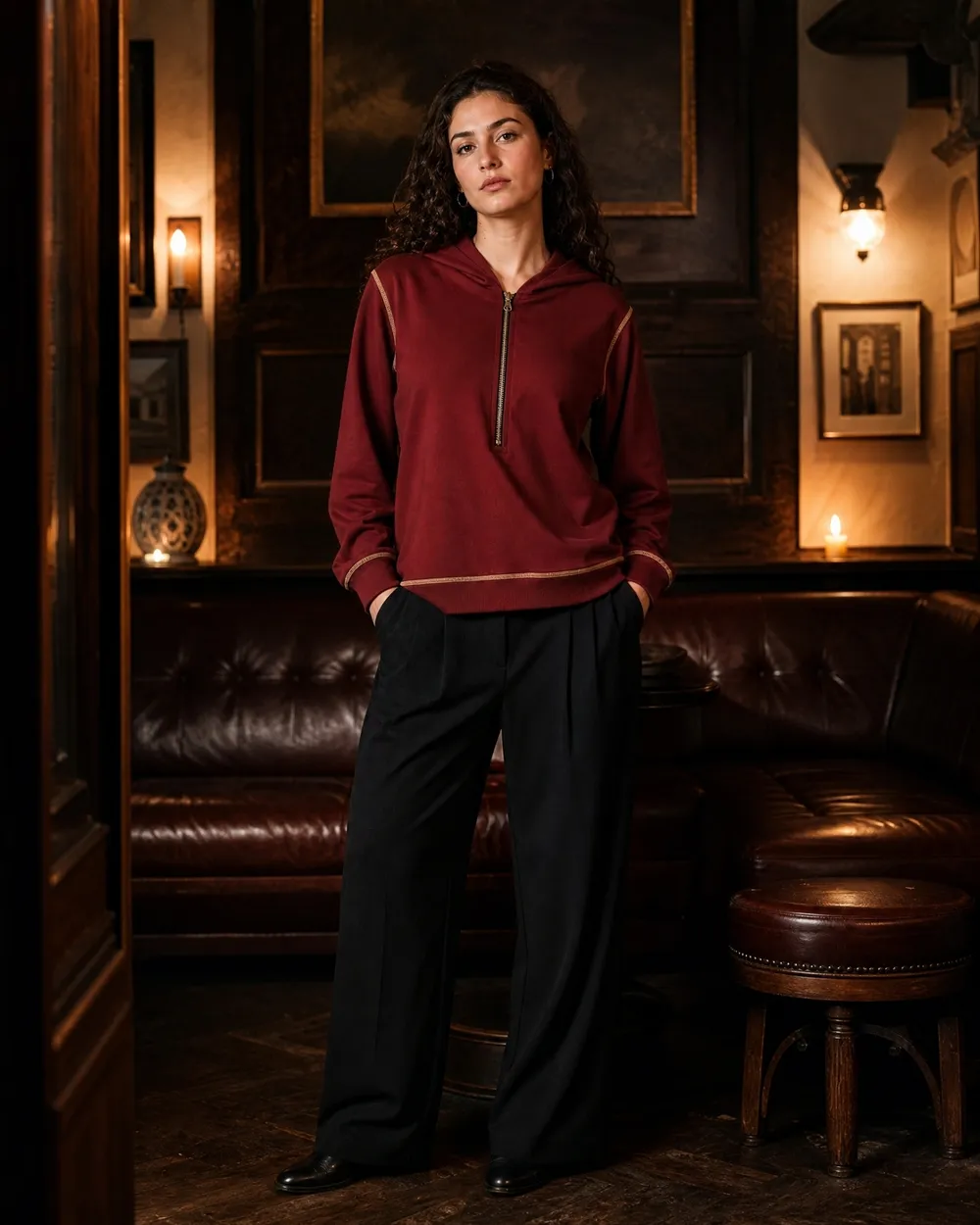 Quarter-zip pullover, ShopOS output 1 of 5