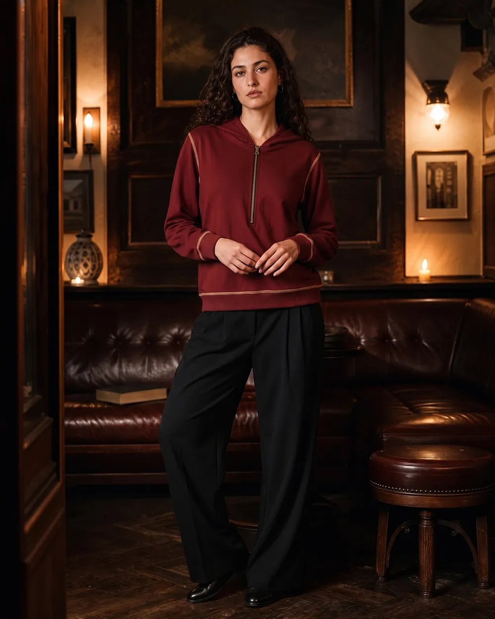 Quarter-zip pullover, ShopOS output 5 of 5