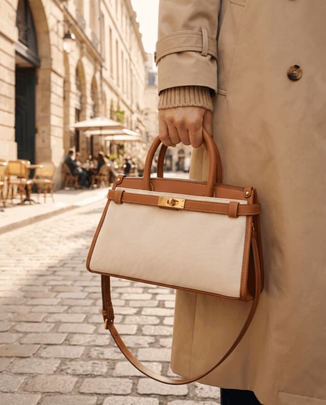 The tote carried on a Paris street