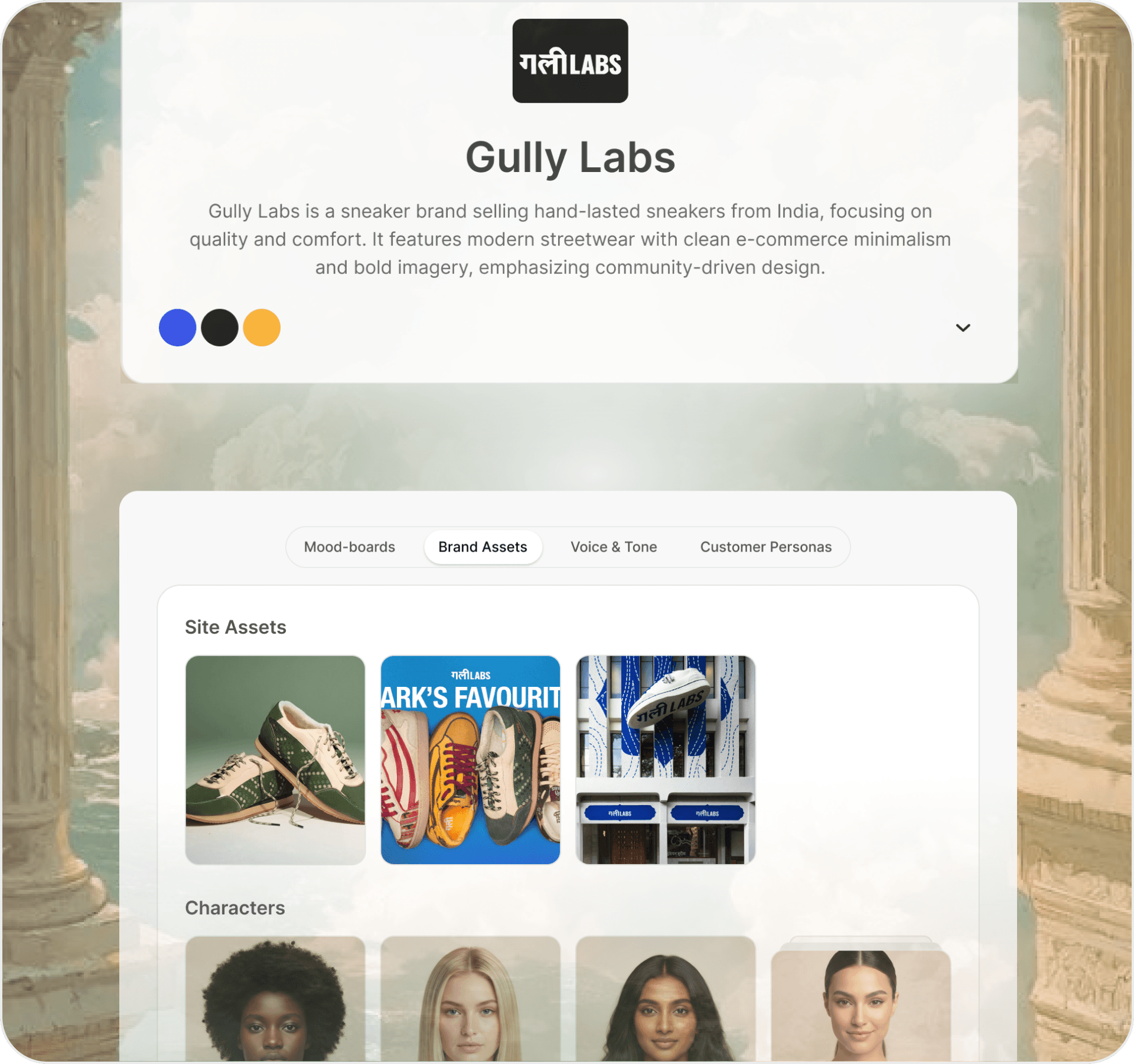 Brand voice profile preview