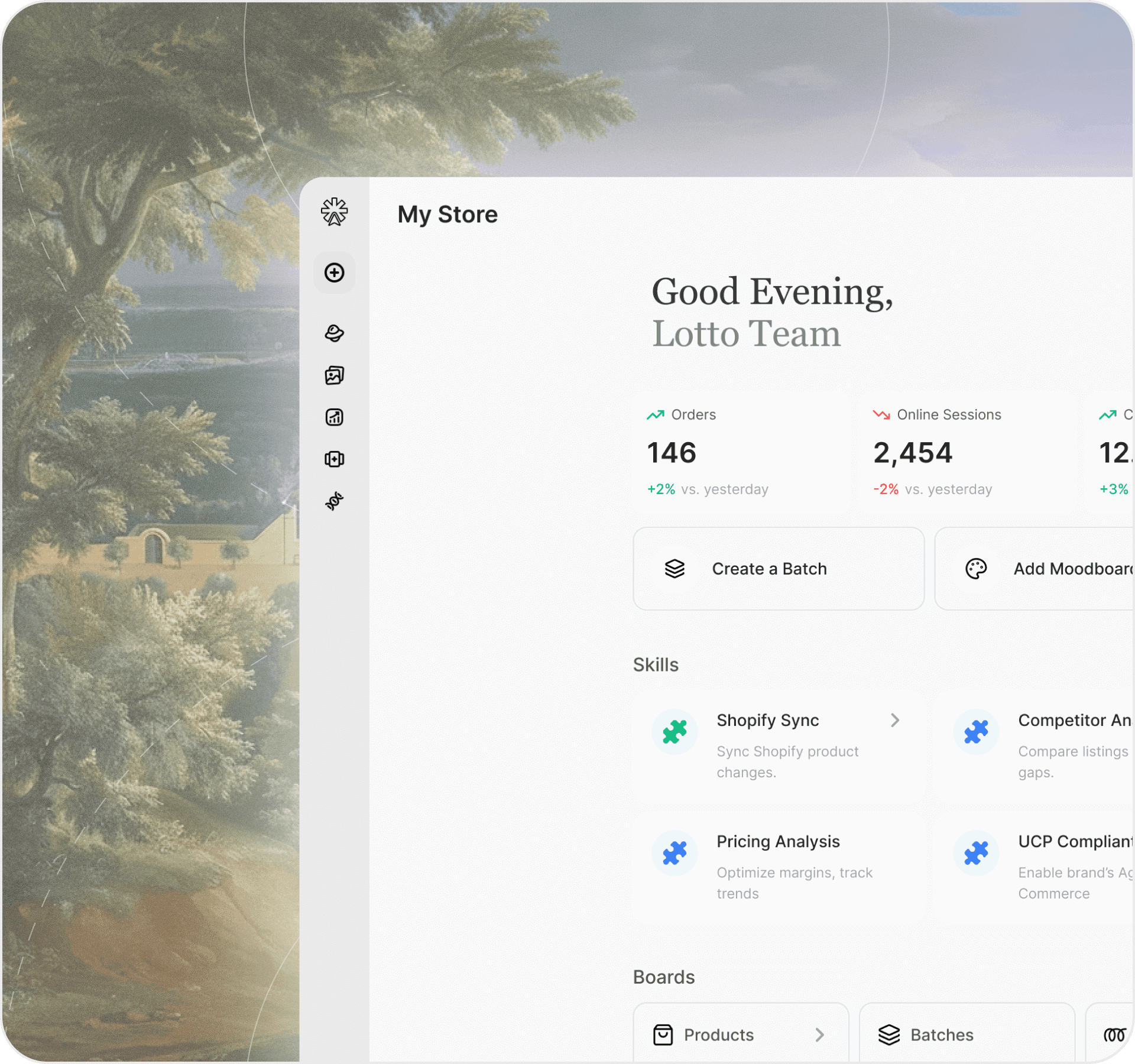 Dashboard preview