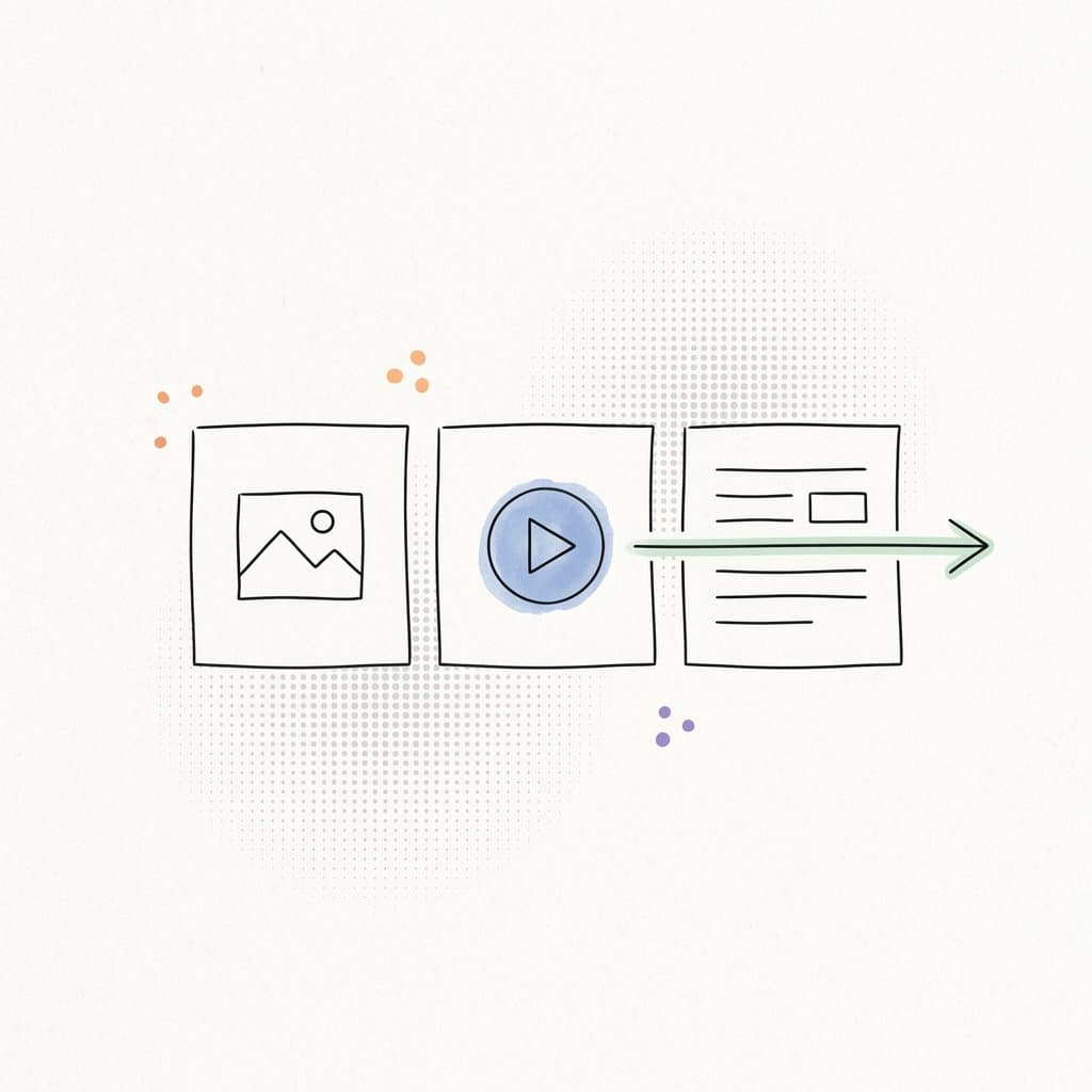 Choosing what to generate (Image, Video, or Text Spaces)