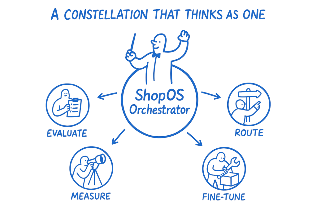 A constellation that thinks as one