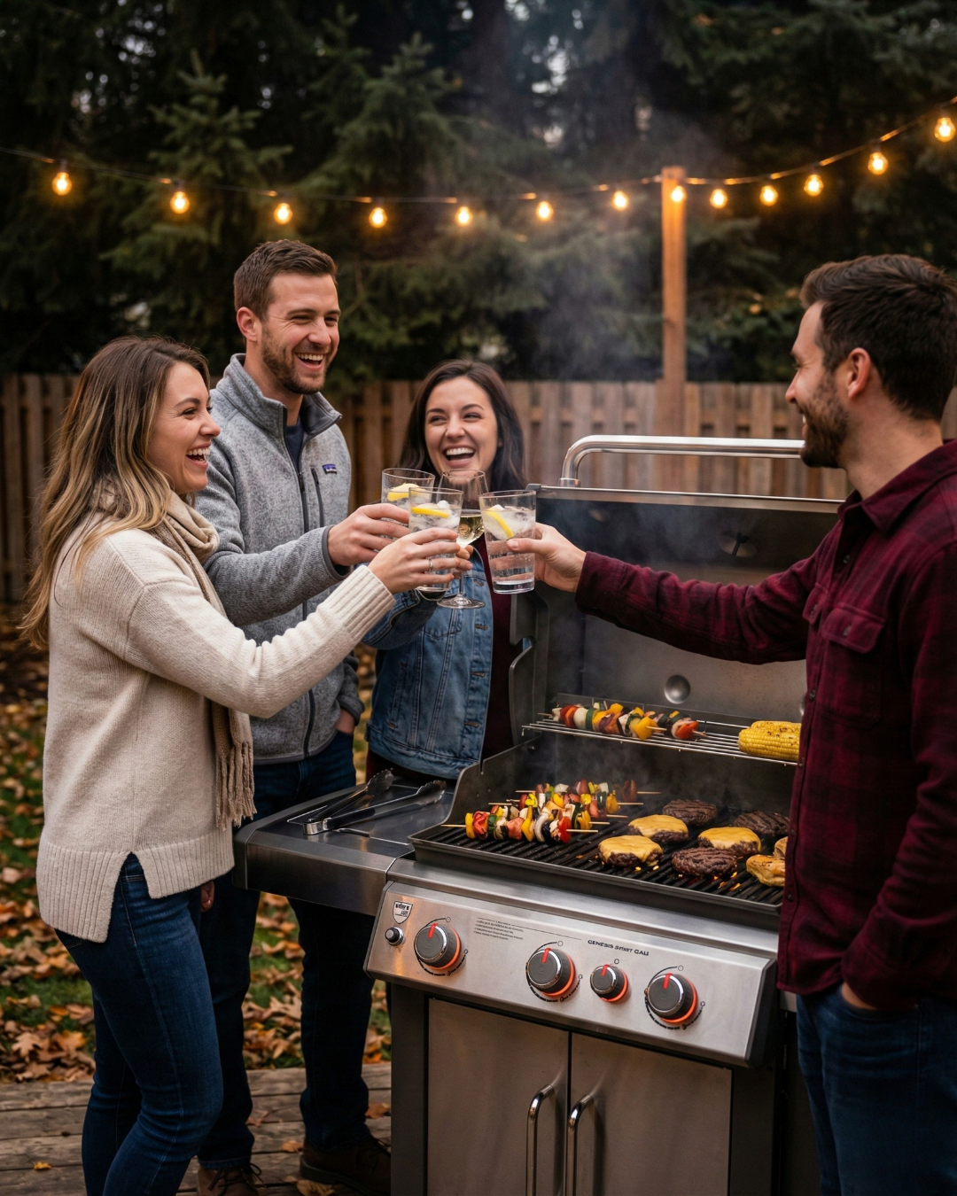 Backyard BBQ Setup Backyard BBQ Setup