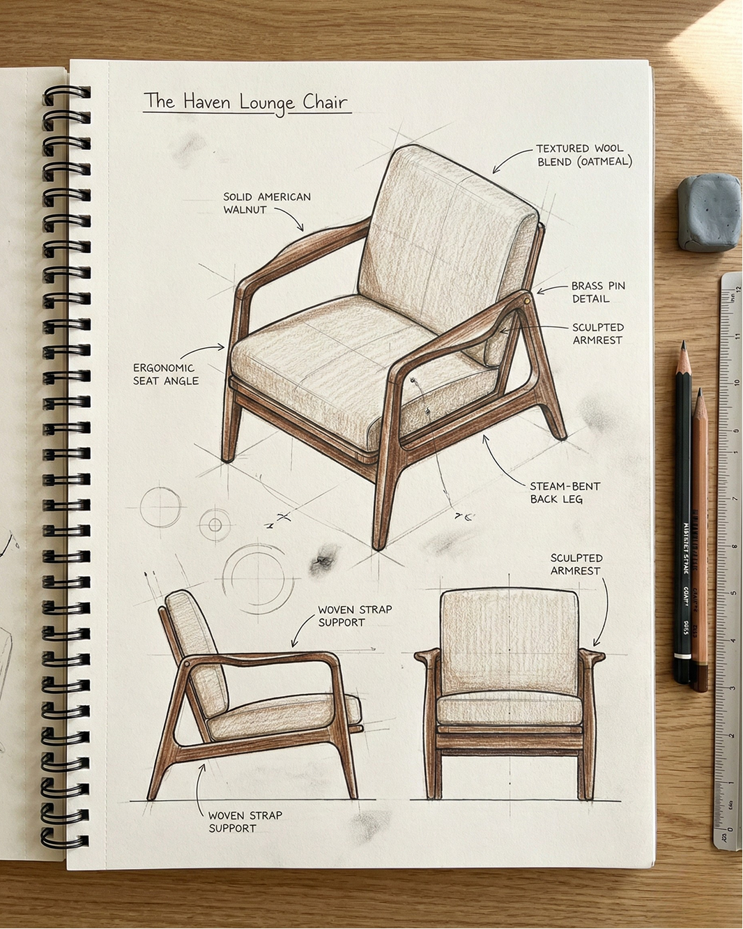 Furniture Sketch to Render input