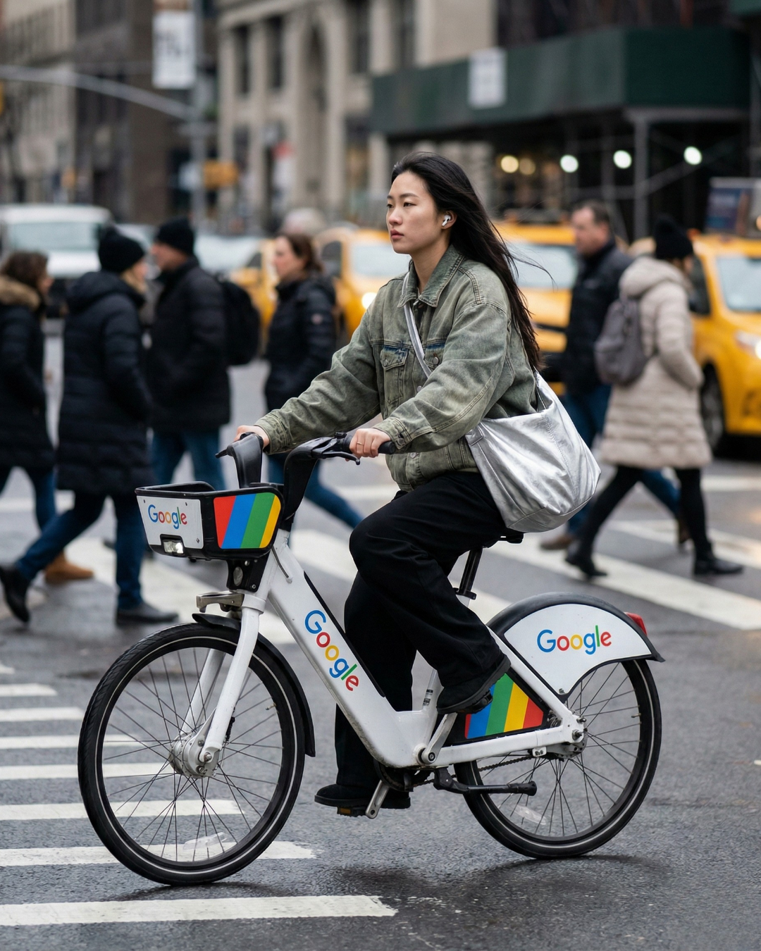 Model Walking NYC Street